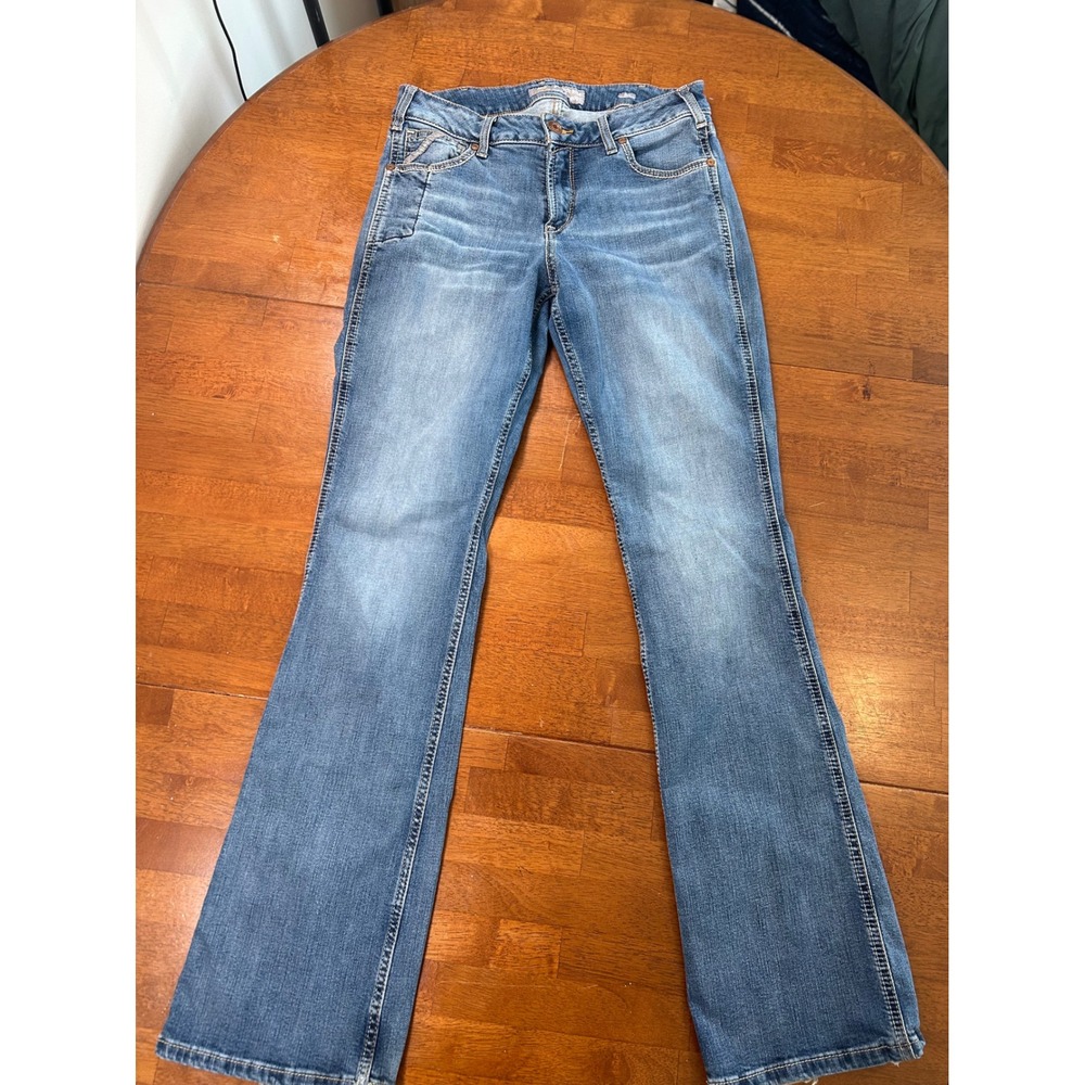 Ariat Rebar Perfect Rise Bootcut Jeans Womens 30L Medium Wash Denim